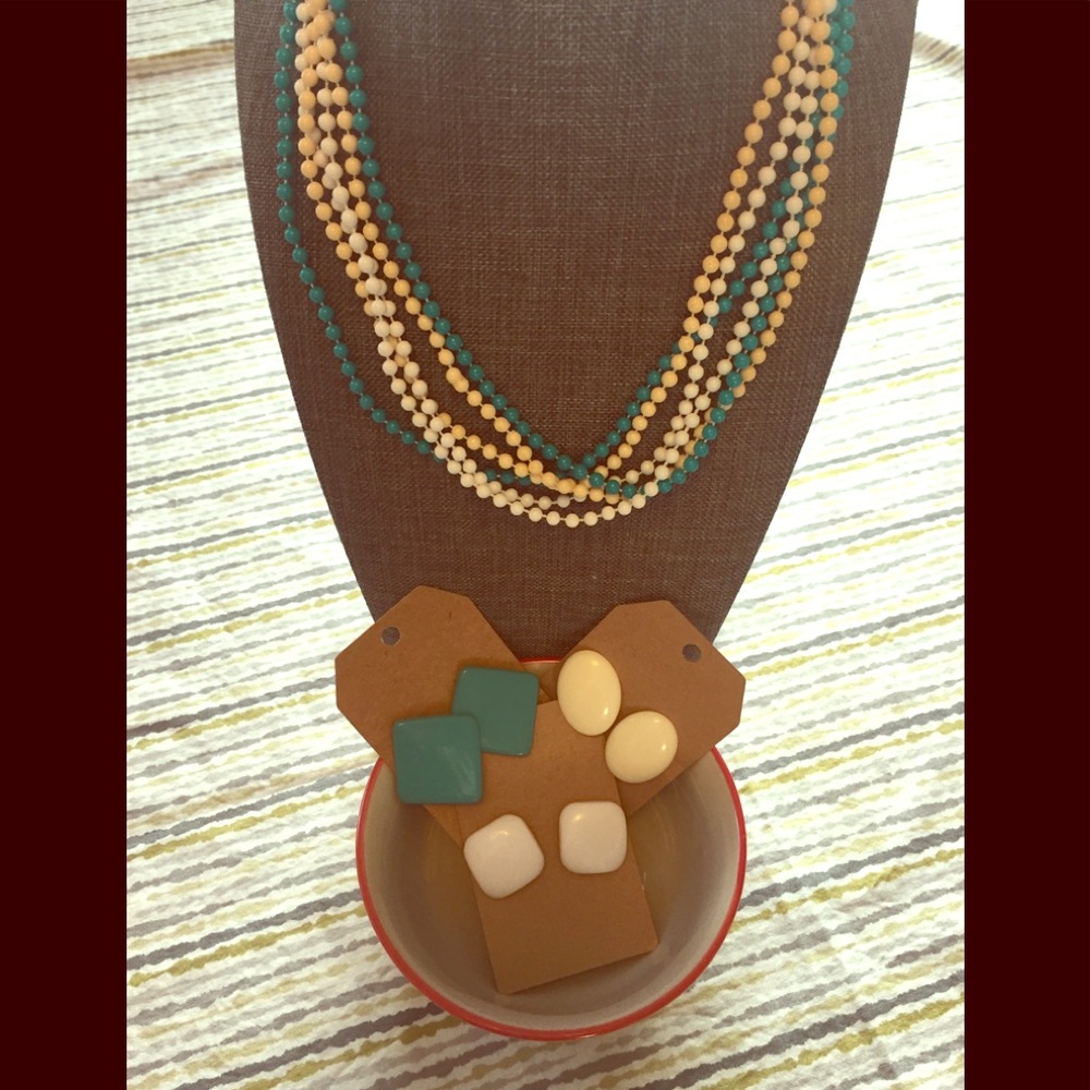 Vintage earring and necklace set